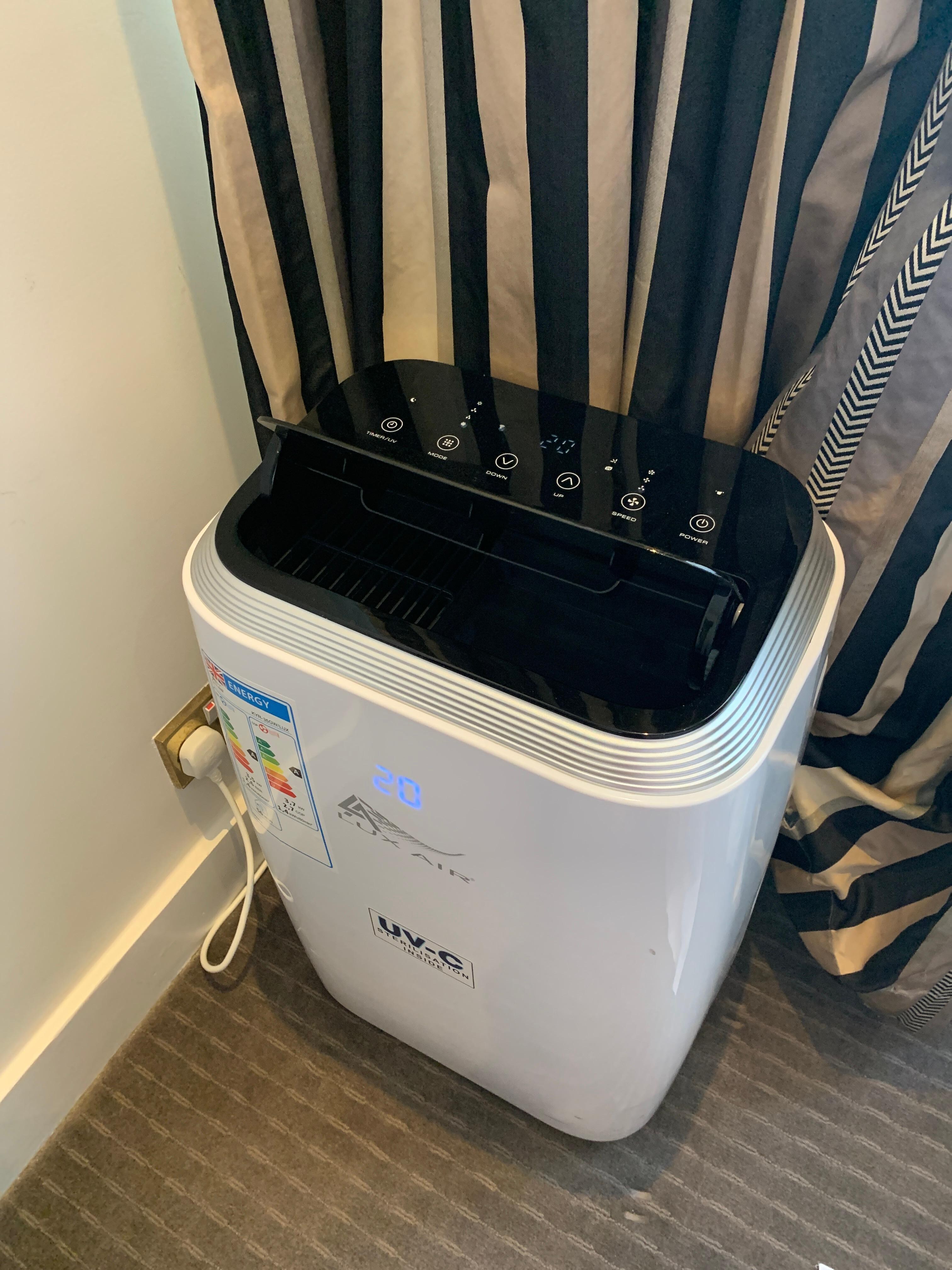 A/C unit works but noisy so I use earplug at night