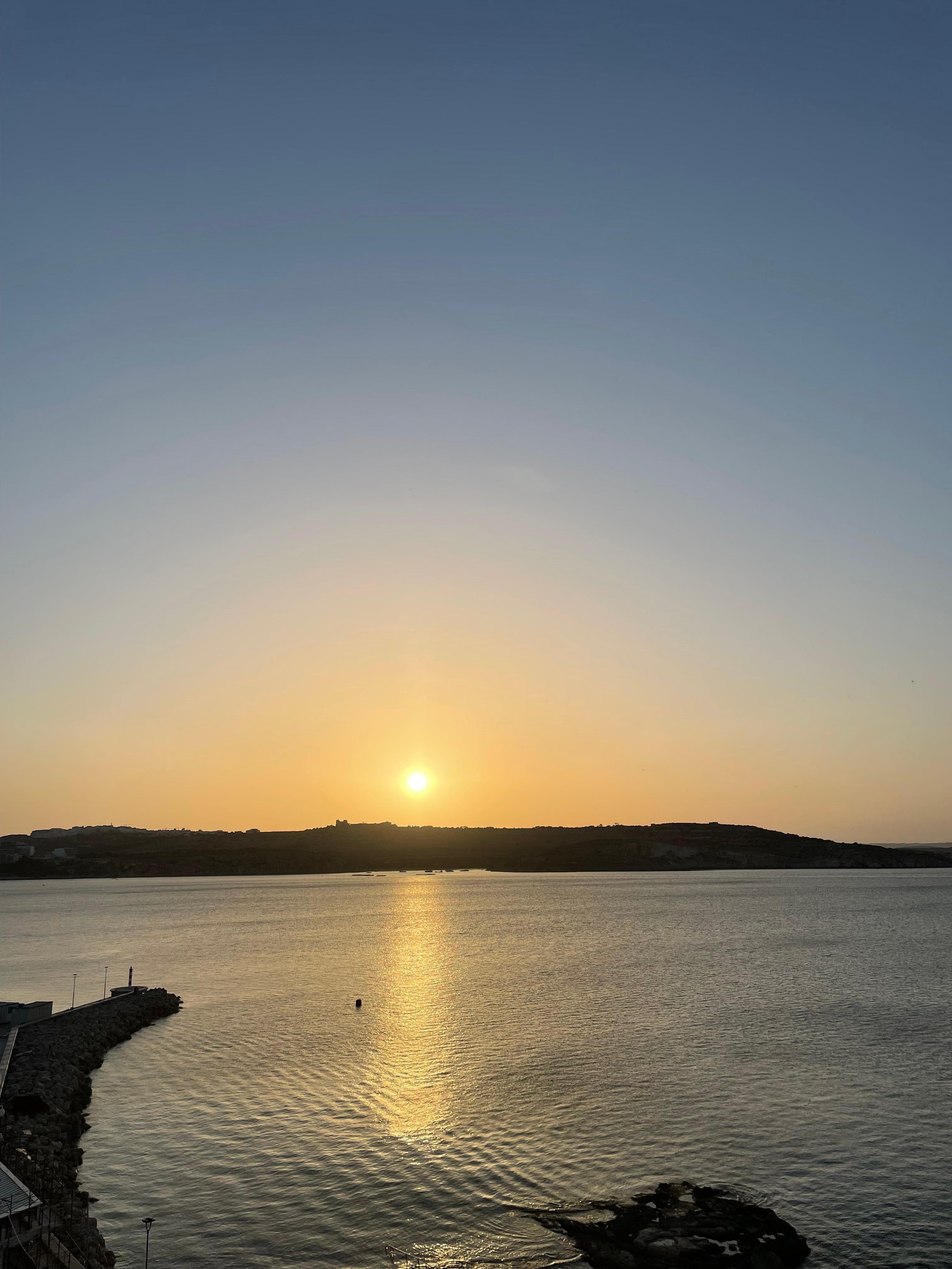 The view from the balcony 
