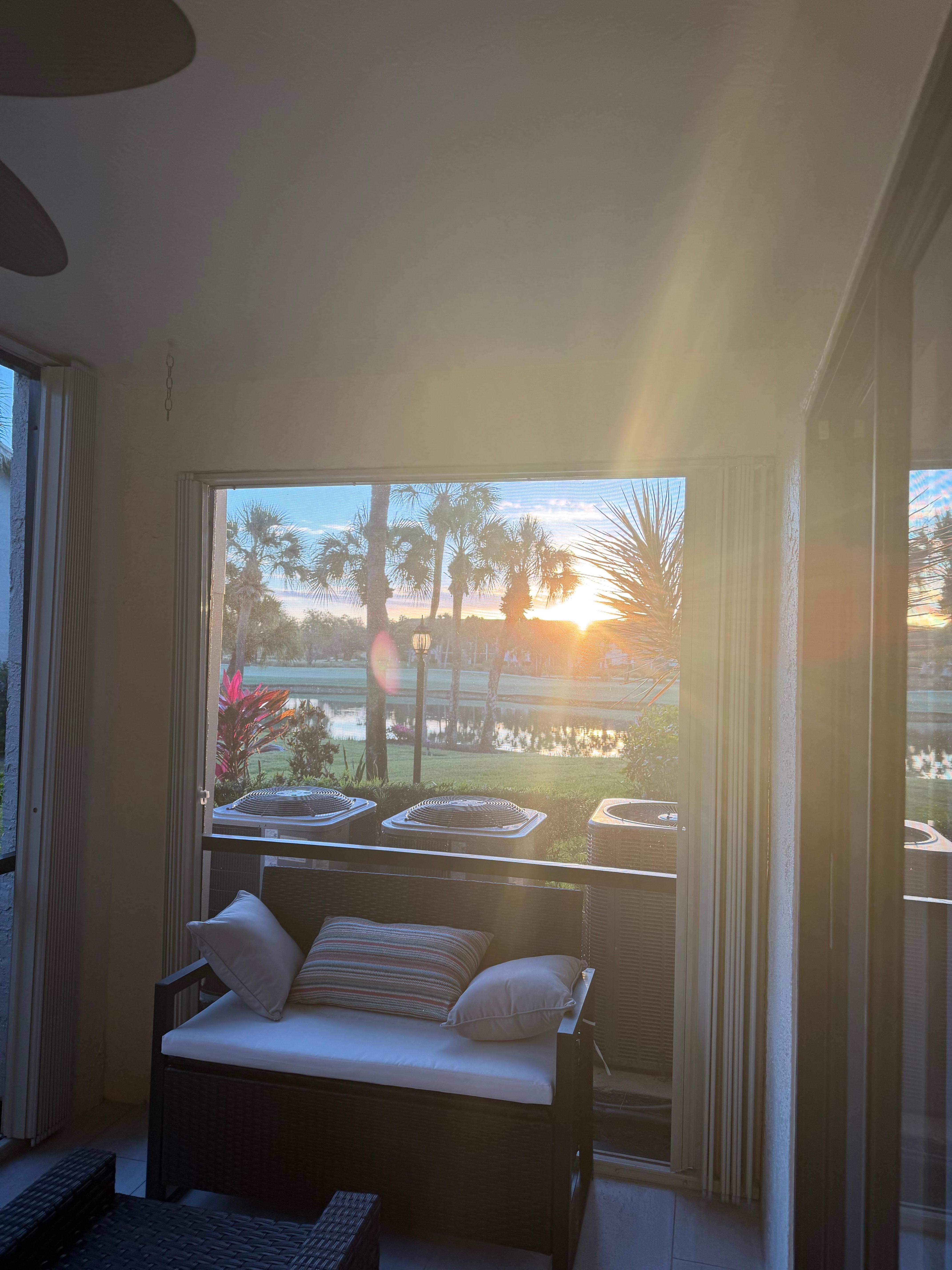 Morning lanai view
