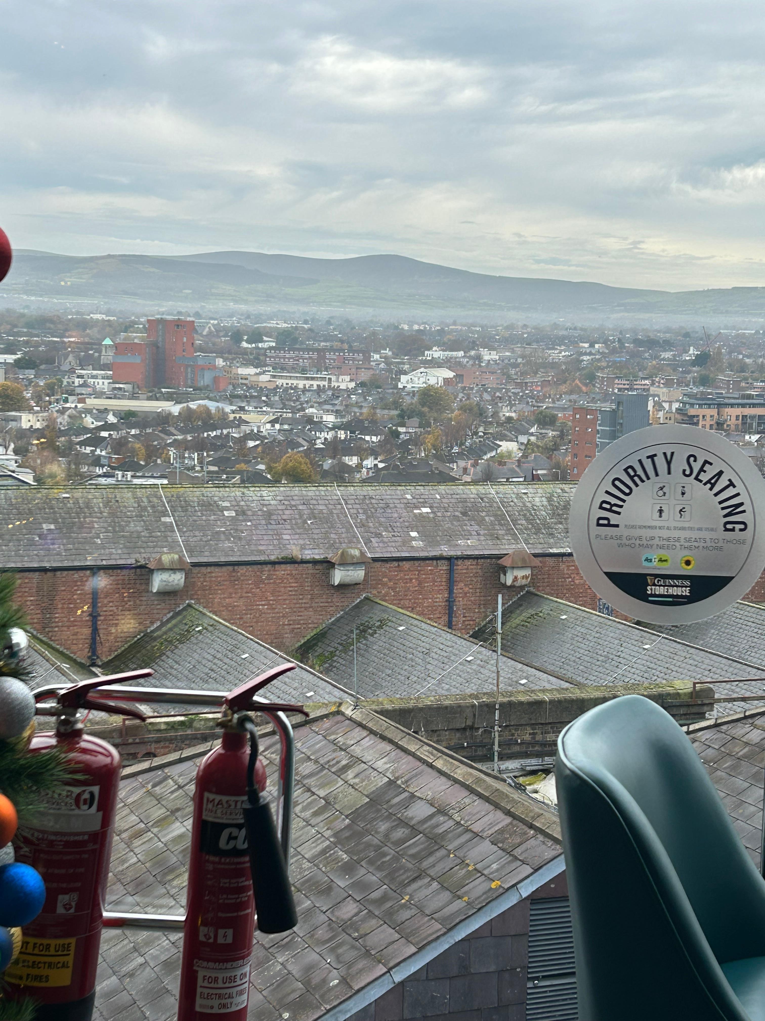 View from our room on a clear day