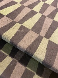 Dirty and stained stairway carpet