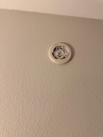 Missing smoke detectors.