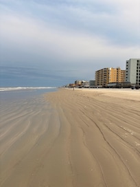Beautiful beach with soft, white sand for miles