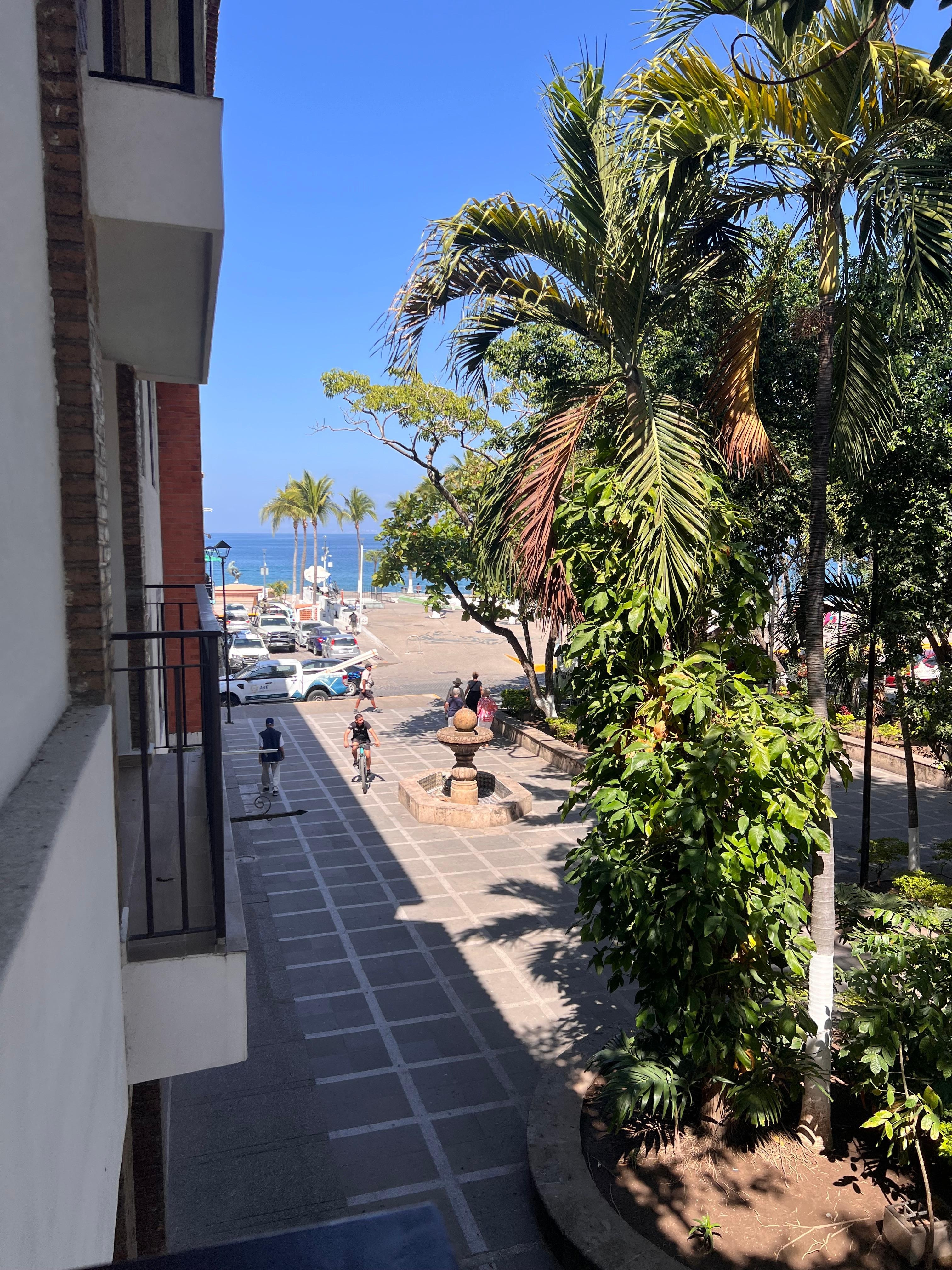 Vista desde la habitación con balcón