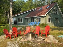 Front of the house facing the lake.
