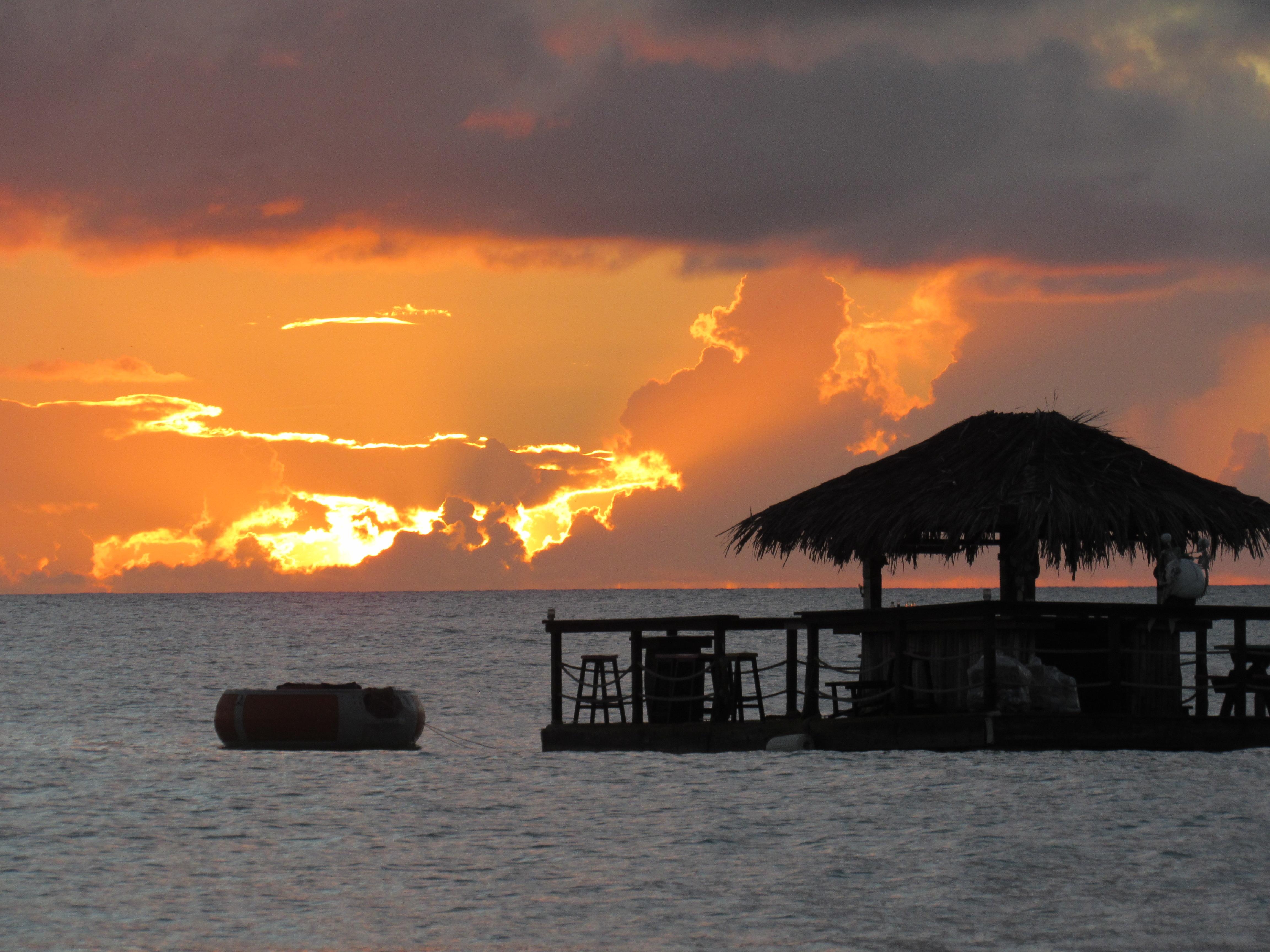Tiki Bar.....Hail a ride to it directly from the beach.