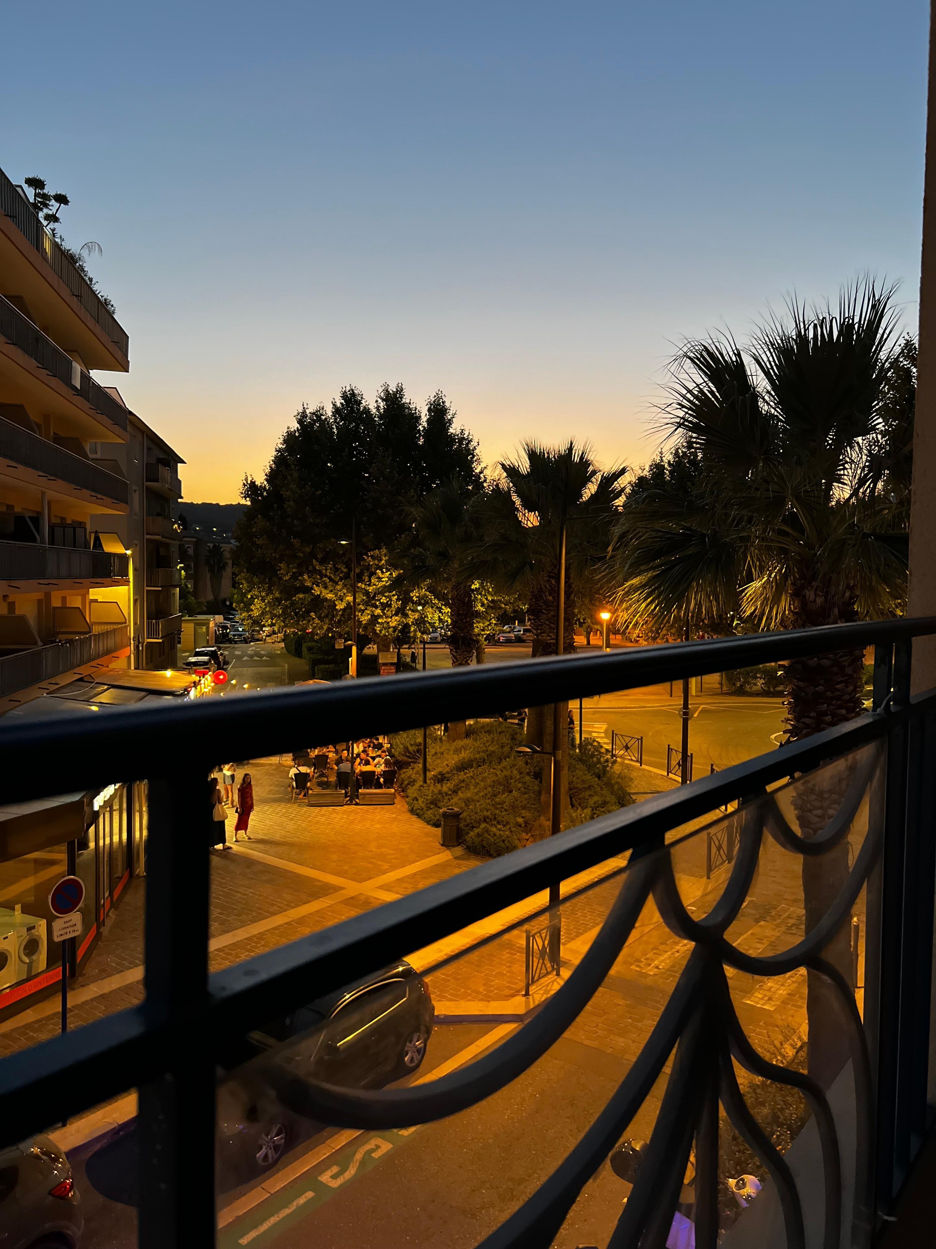 Vue depuis la terrasse. 