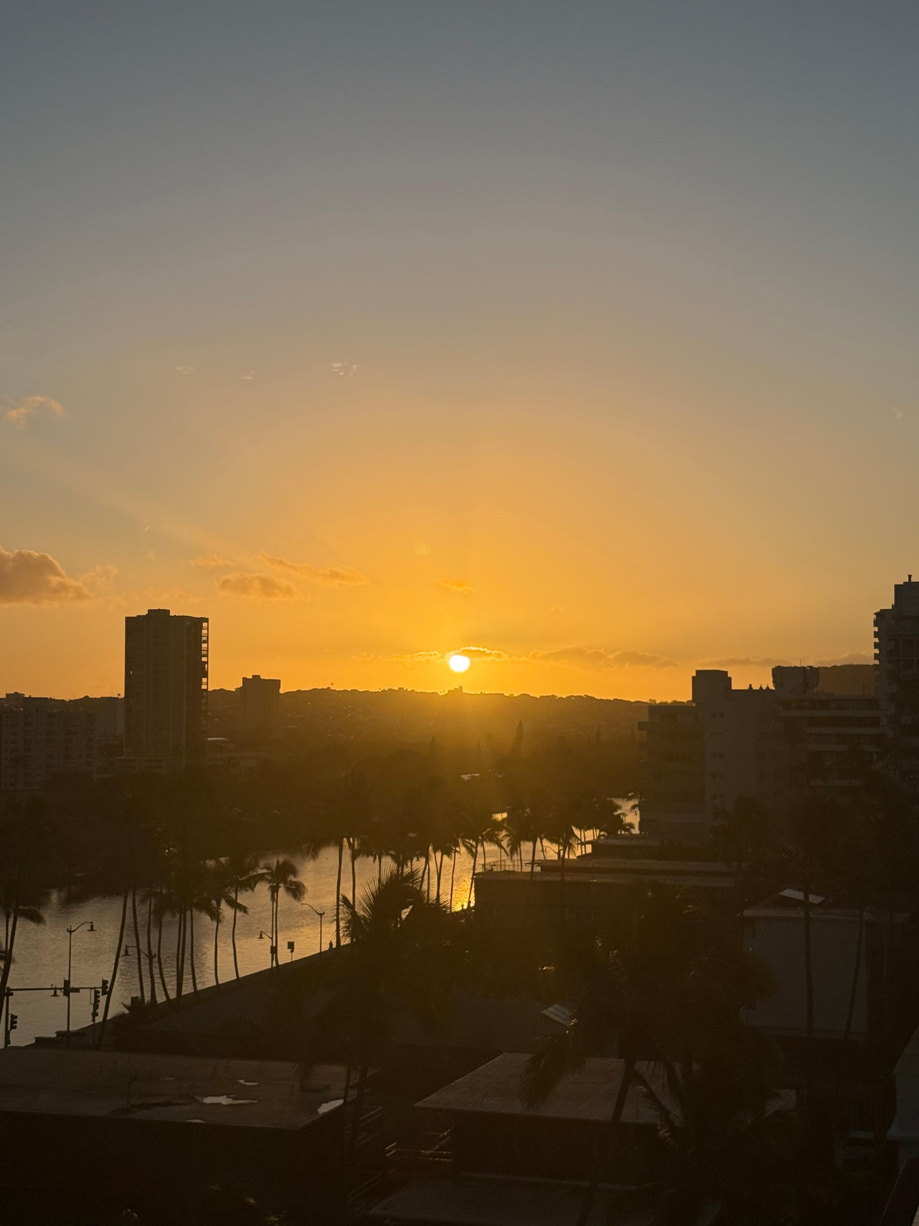 View from the room entrance balcony.