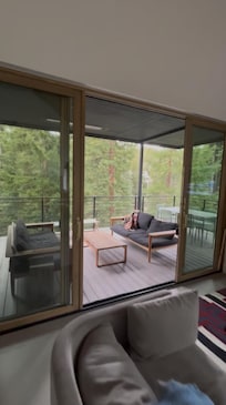 Our favorite place to hang out - the treehouse deck!