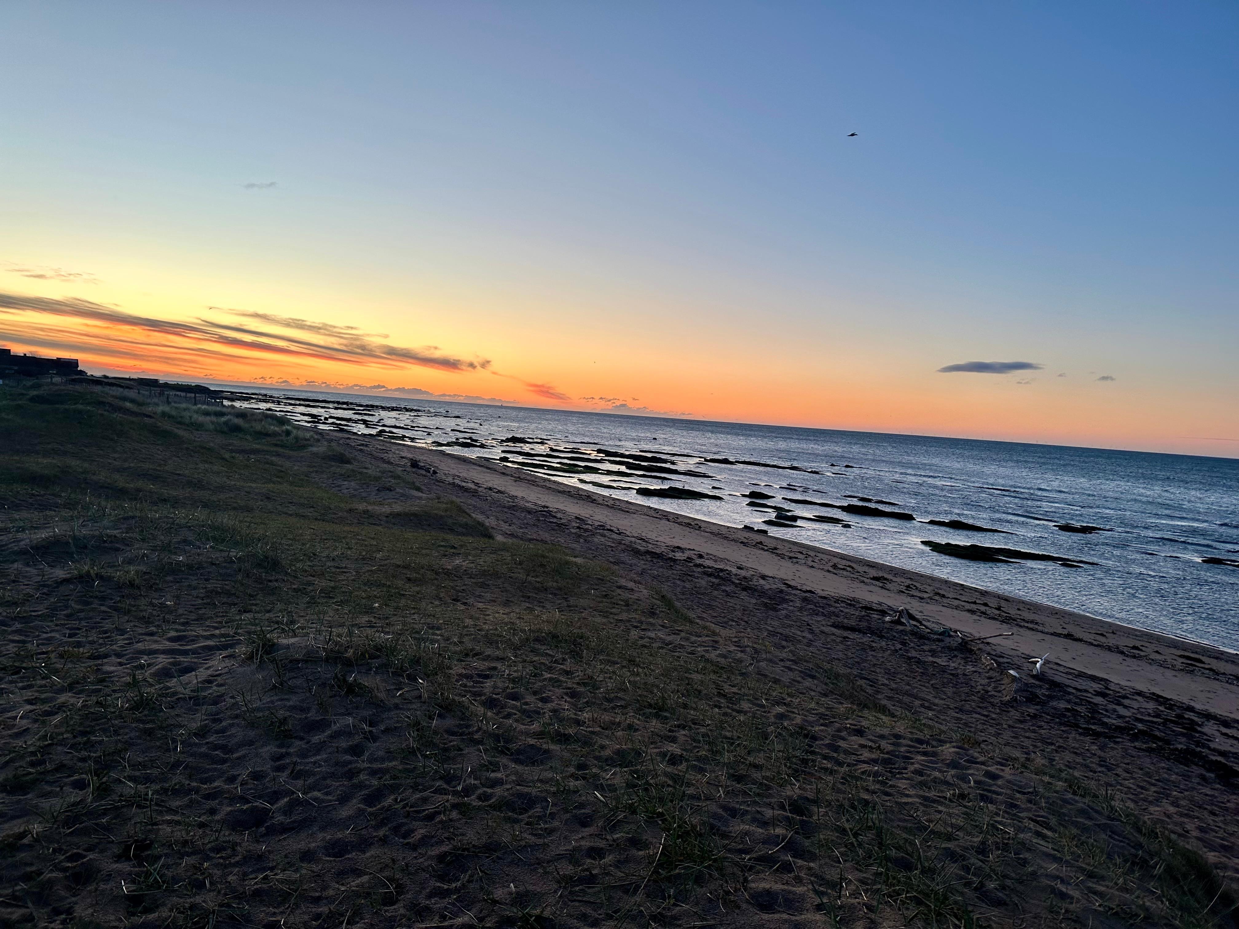 The Beach Opposite the hotel