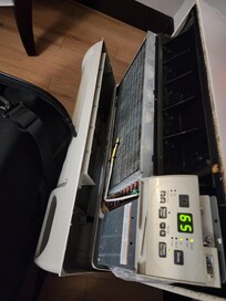 Ac unit kept falling apart and room would not get higher than 65 even with unit turned off.