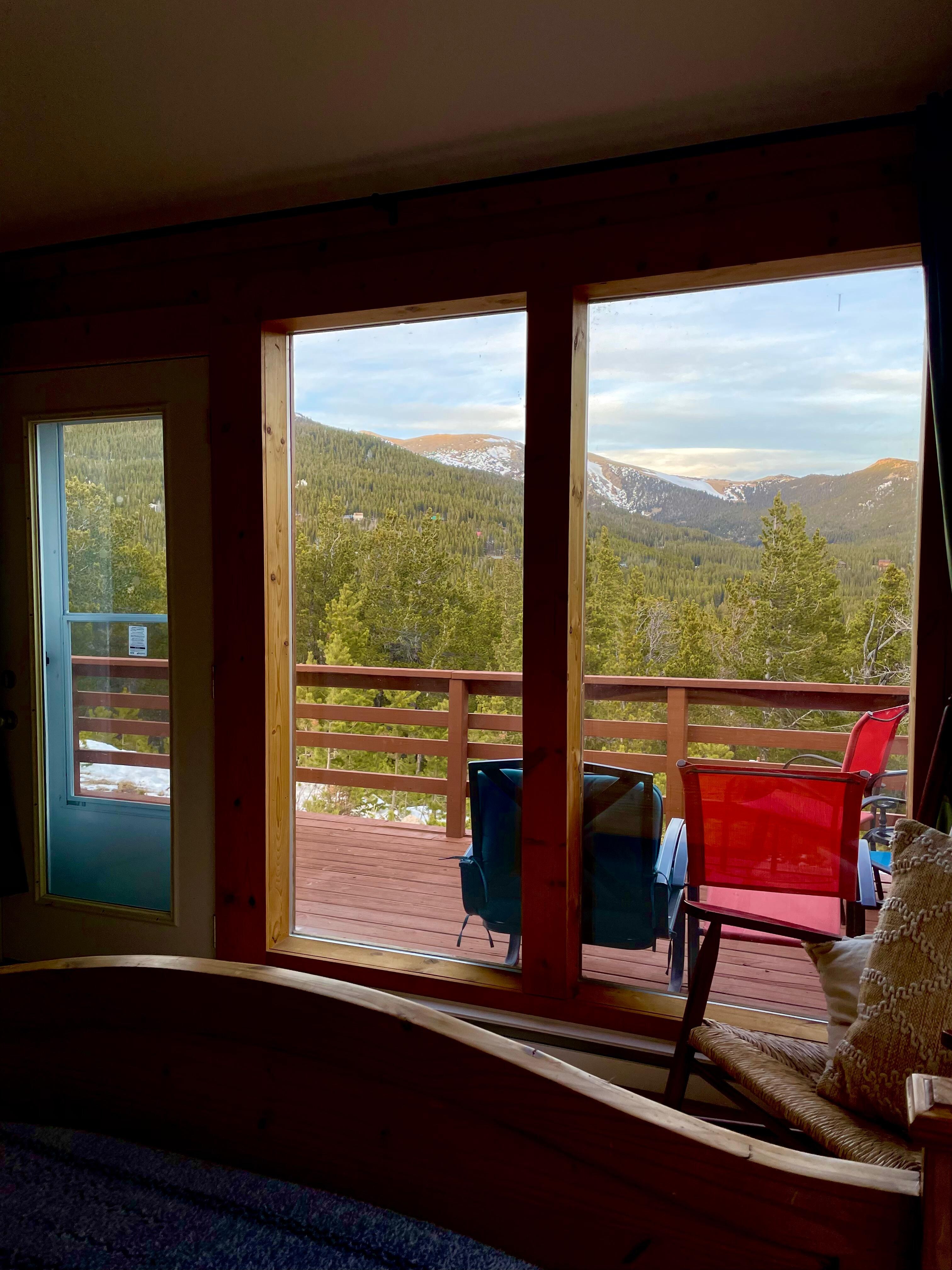 The view from the master bedroom 