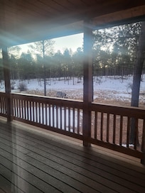 Great views with peace and quiet on the large balcony.