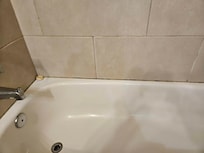 Moldy caulking