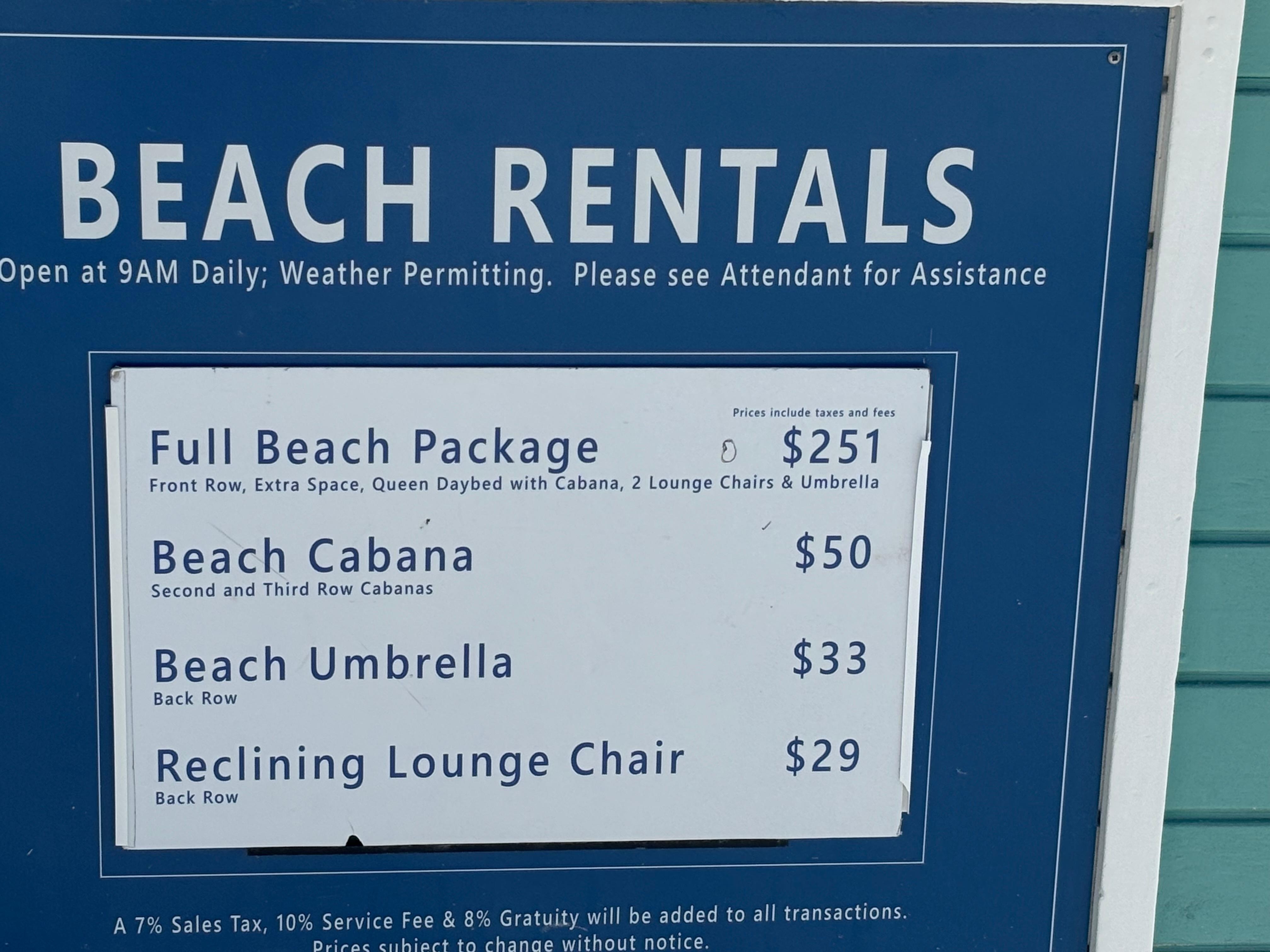 We chose not to rent.  Very expensive in my opinion. 