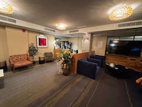 Quiet lounge/work area with coffee and capuccino maker