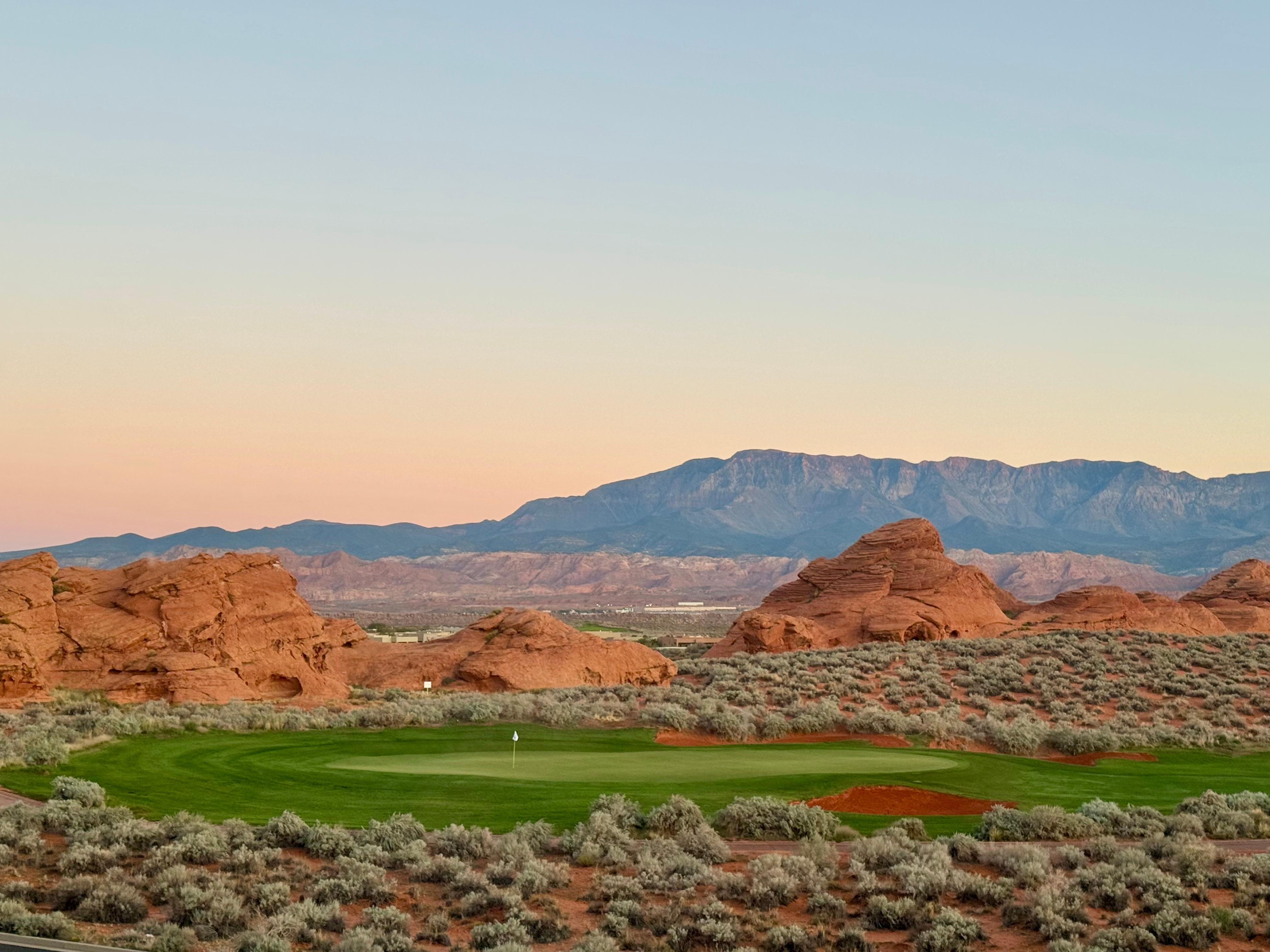 View from our room on the eighth hole. 