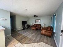 Comfy couches and big smart tv