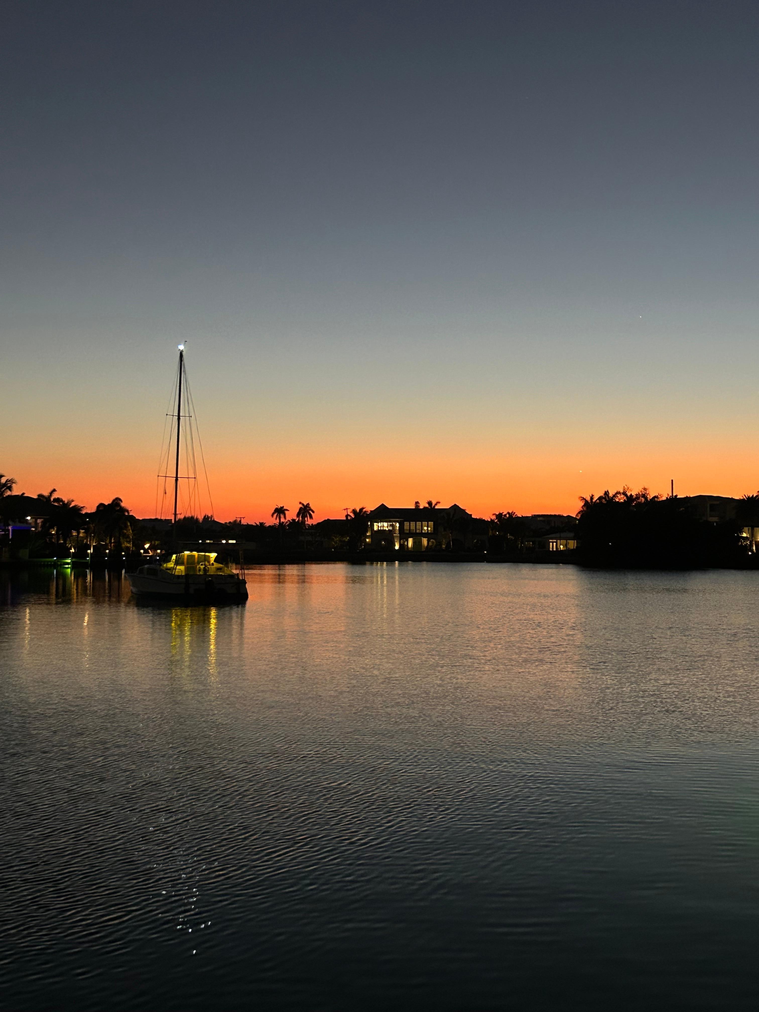 Sunset from dock