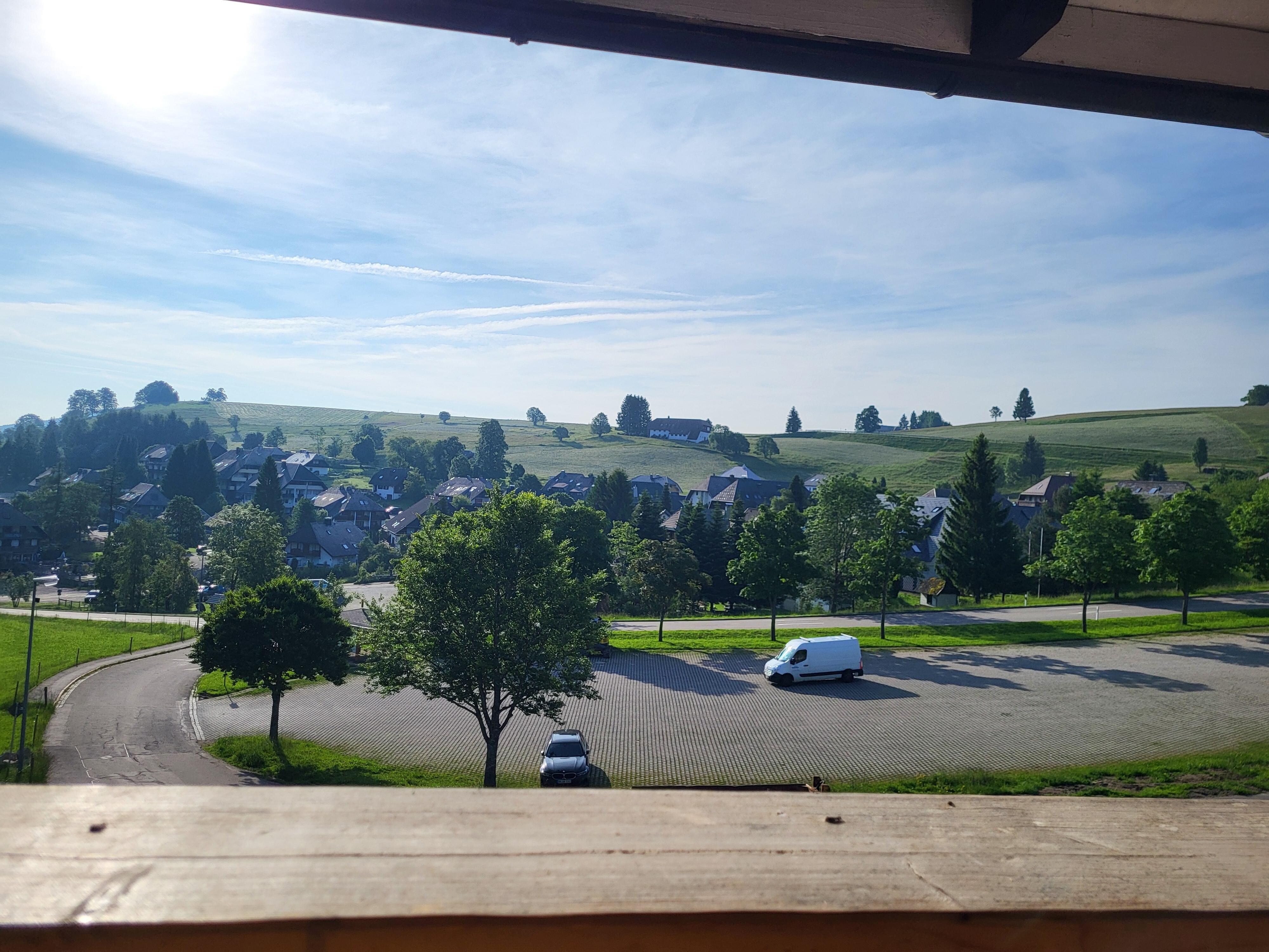 Ausblick vom Balkon