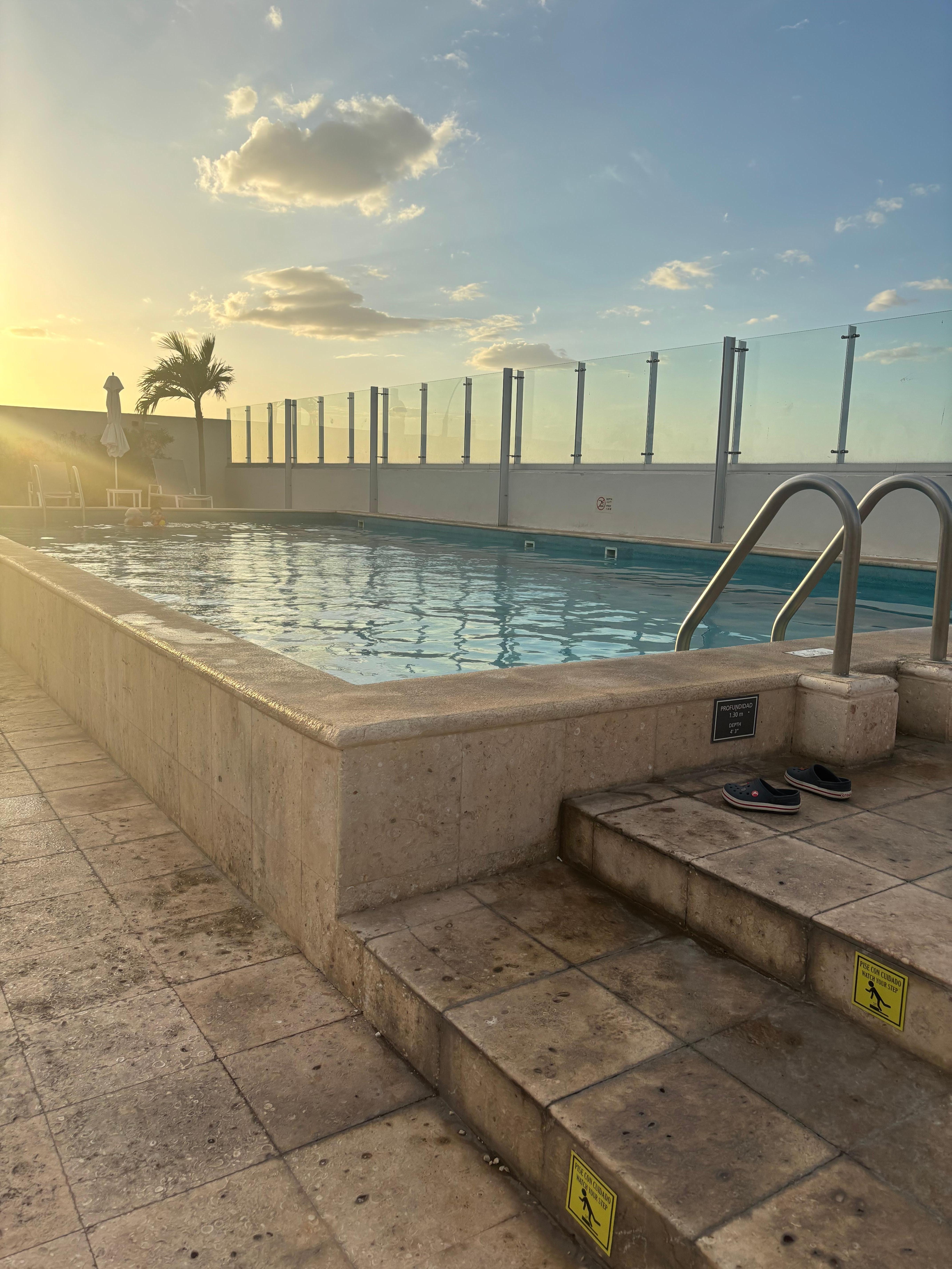 Alberca súper limpia y áreas muy agradables 