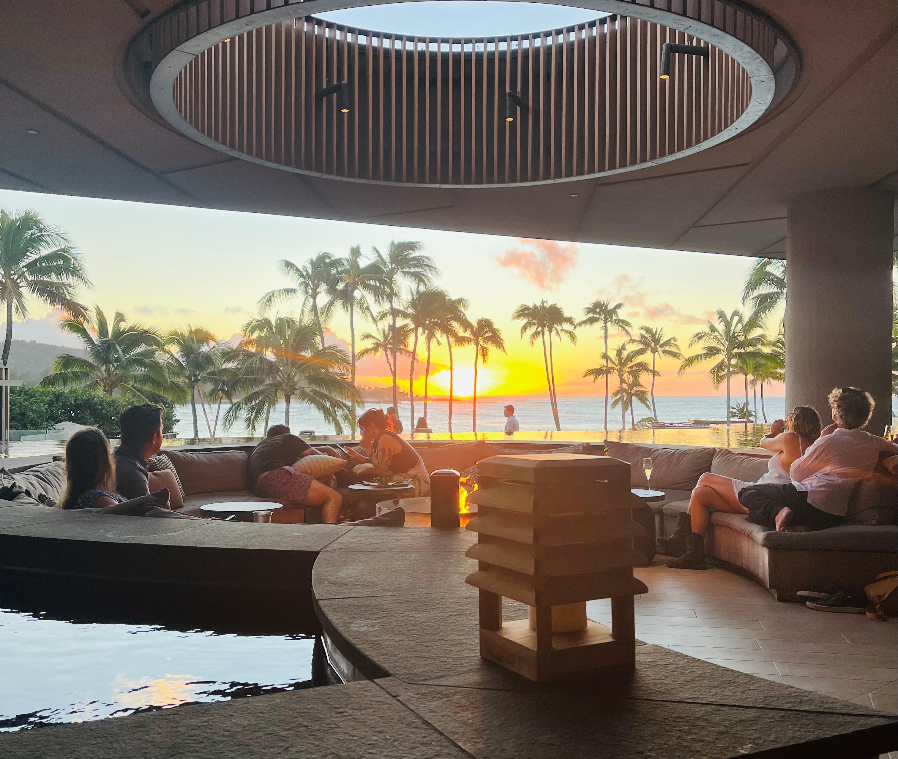 Hotel sunset