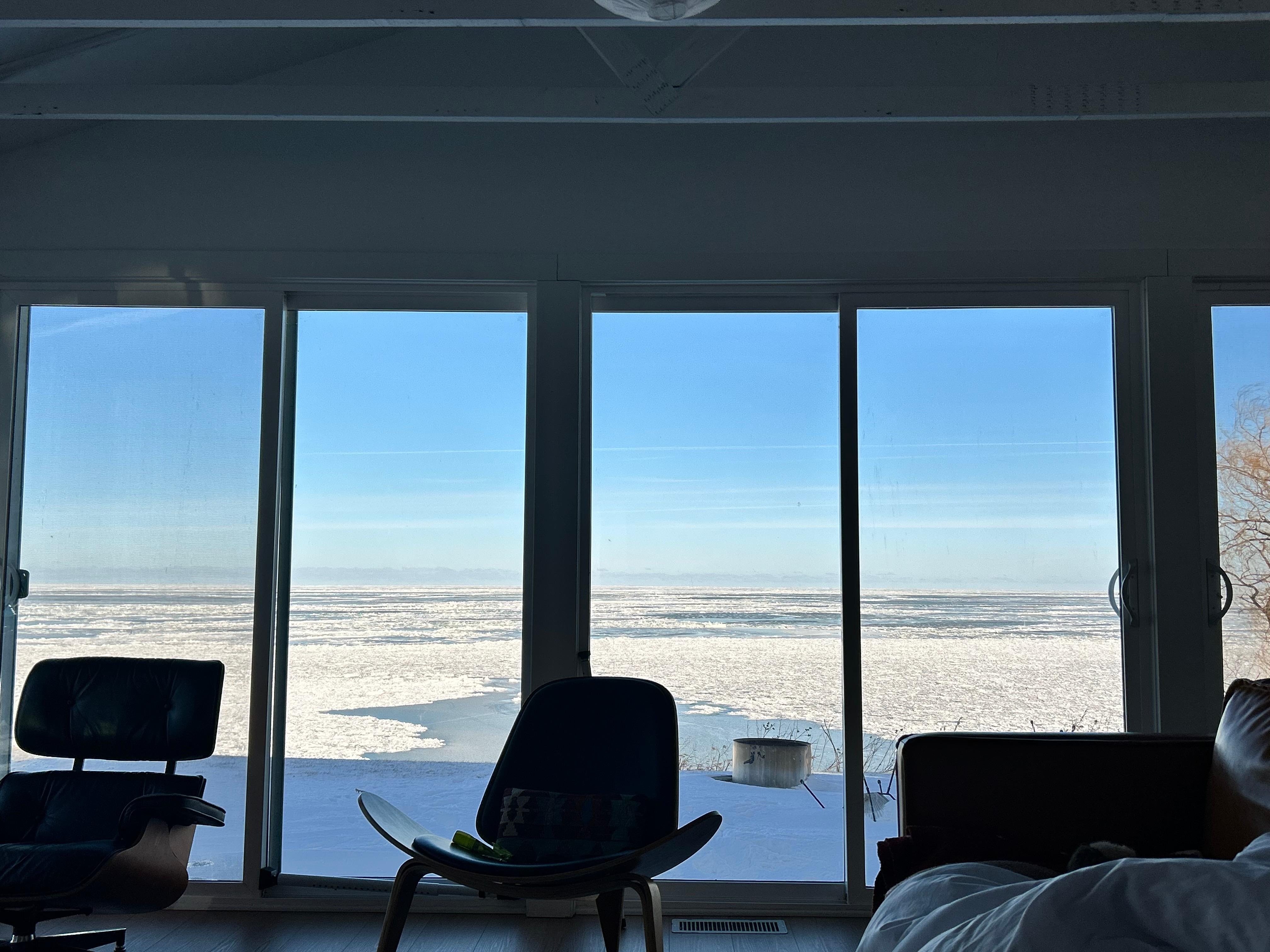 View from main room. 