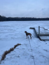 Our Griffey boy checking out the lake!