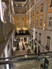 One of the two atriums