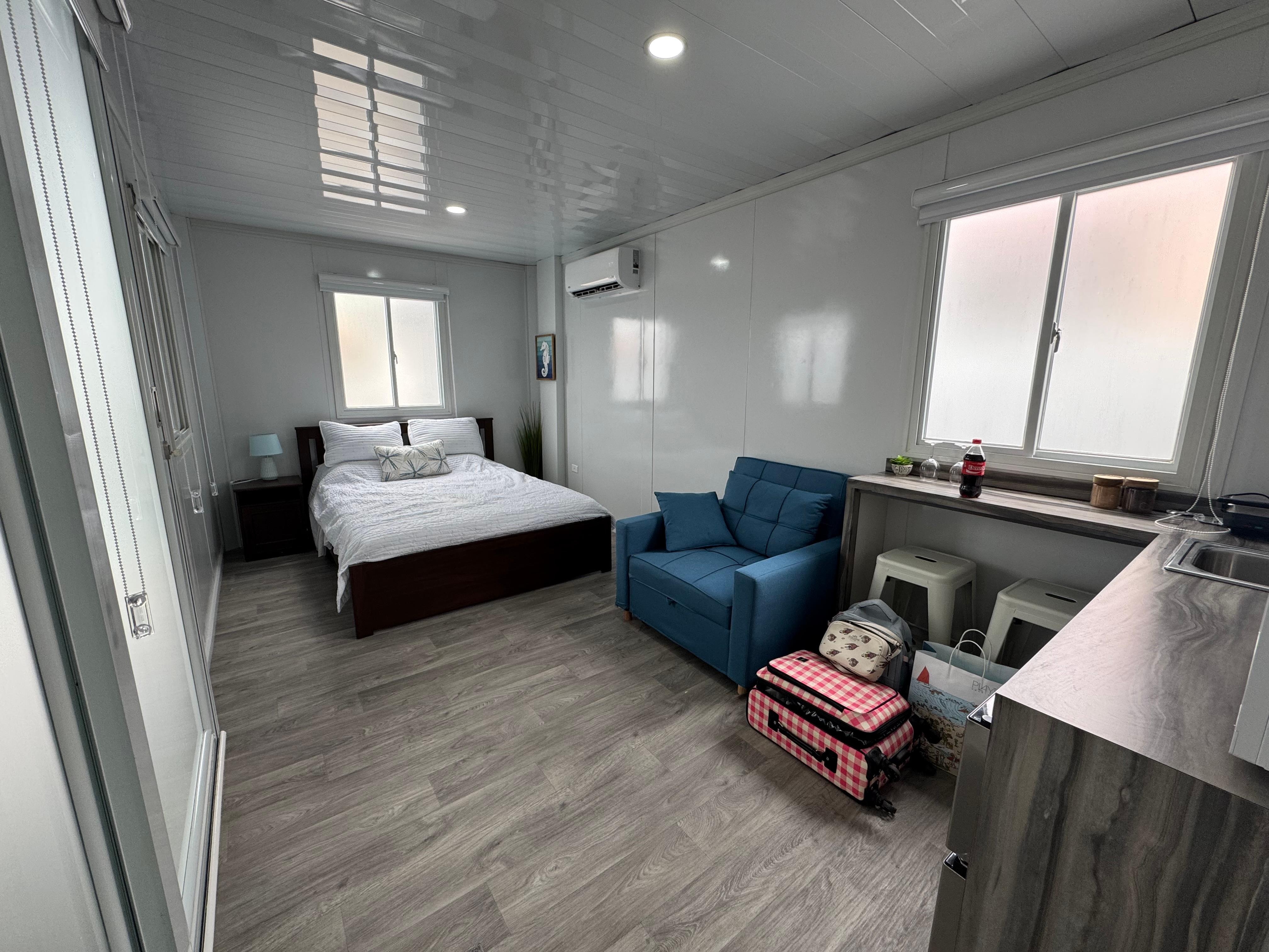 Room with sofa bed