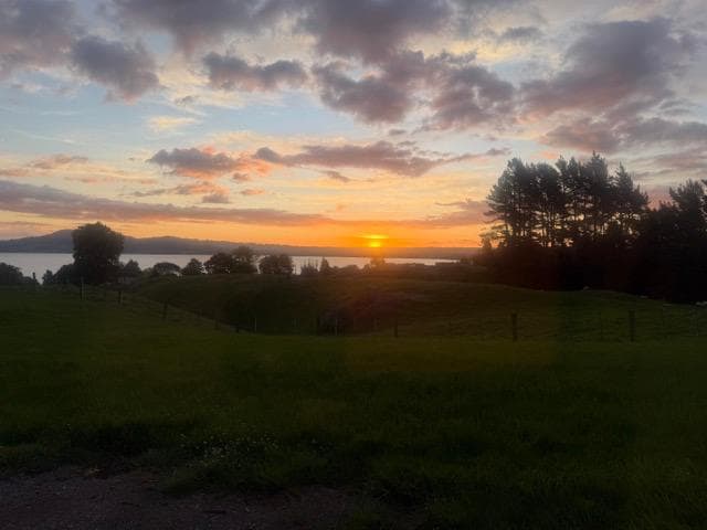 A spectacular view for a sunset.