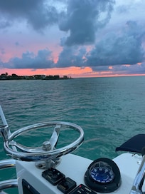 Leaving marina.