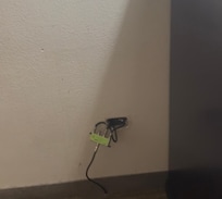 Exposed cable wires that weren’t even plugged into anything.