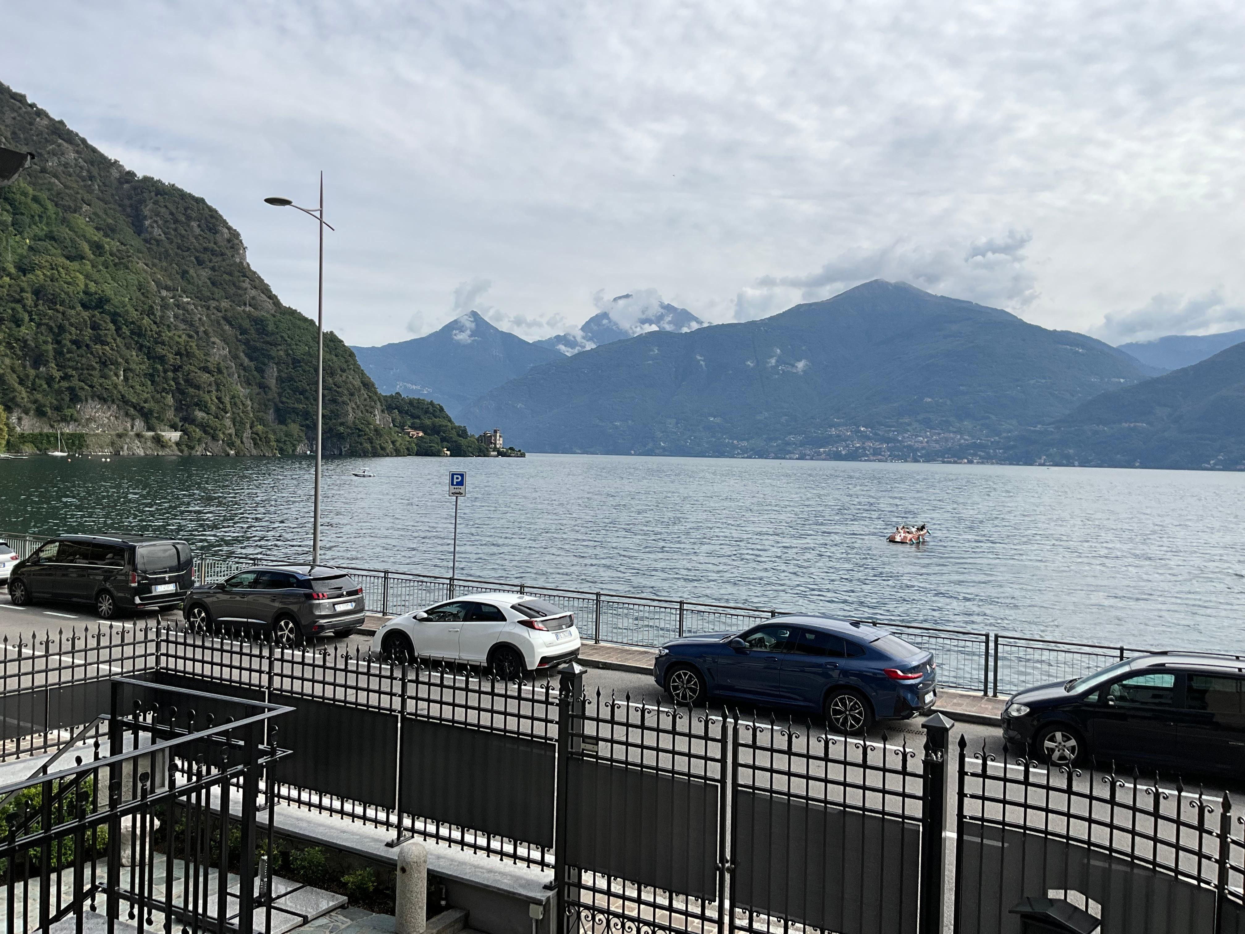 View from deck. Absolutely stunning at night