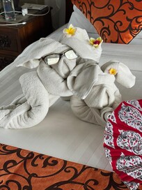 The staff made a funny thing out of the towels