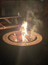 Plenty of wood for the firepit.