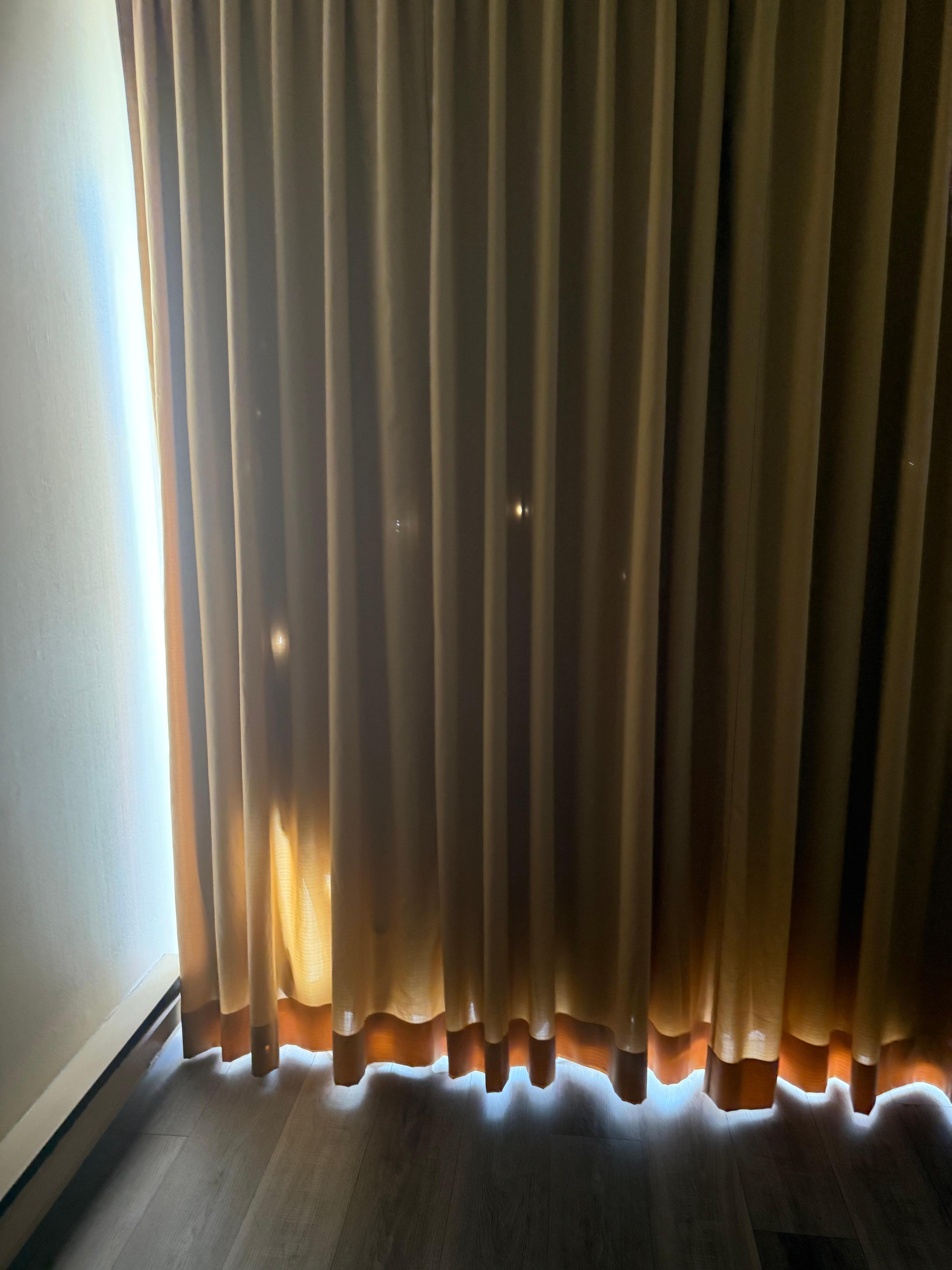 Holes in the curtains 