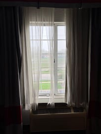 Living room window curtains