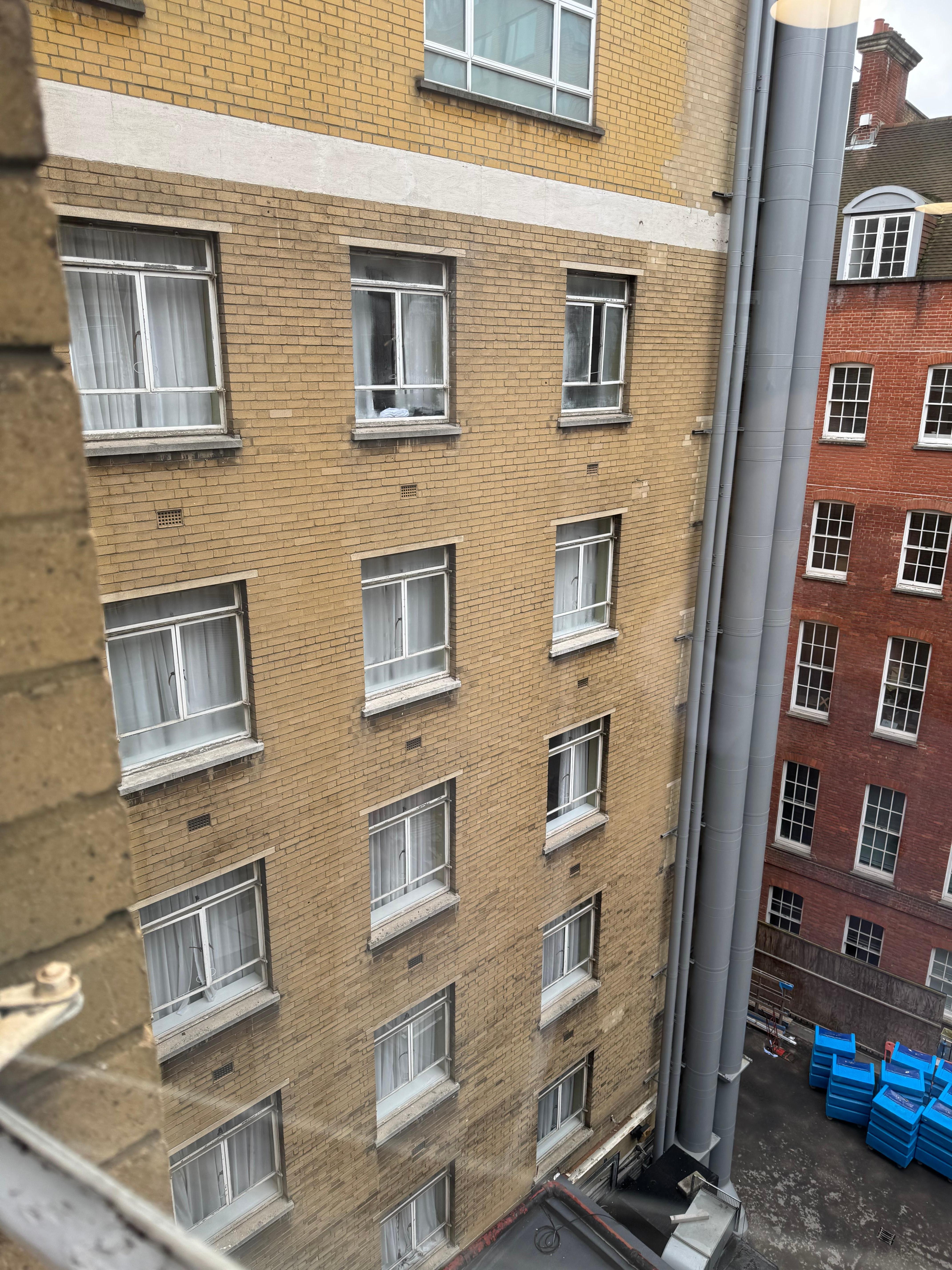 This is what the back of the hotel looks like