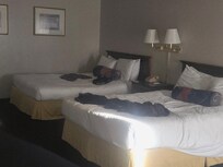 Side view of saggy beds