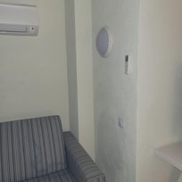 Outdoor balcony light on the inside