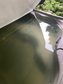 Hot Tub water was green and smelly.