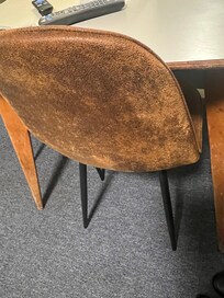 Old, questionable furnishings with troubling levels of ware and residue.