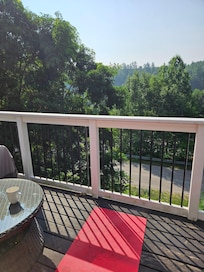 Epic spot for morning yoga with the birds chirping all around