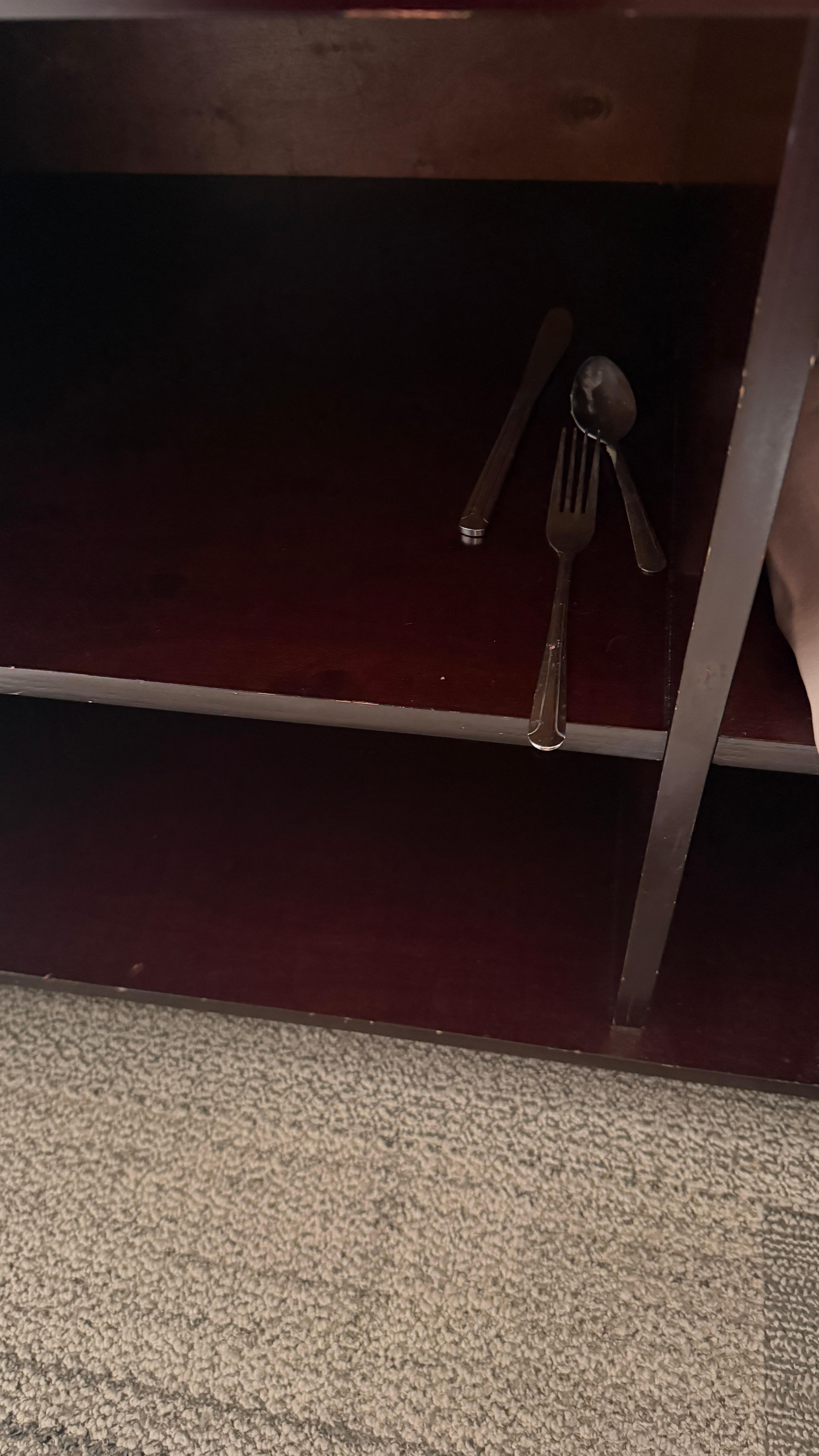 Used silverware from a previous occupant