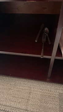 Used silverware from a previous occupant