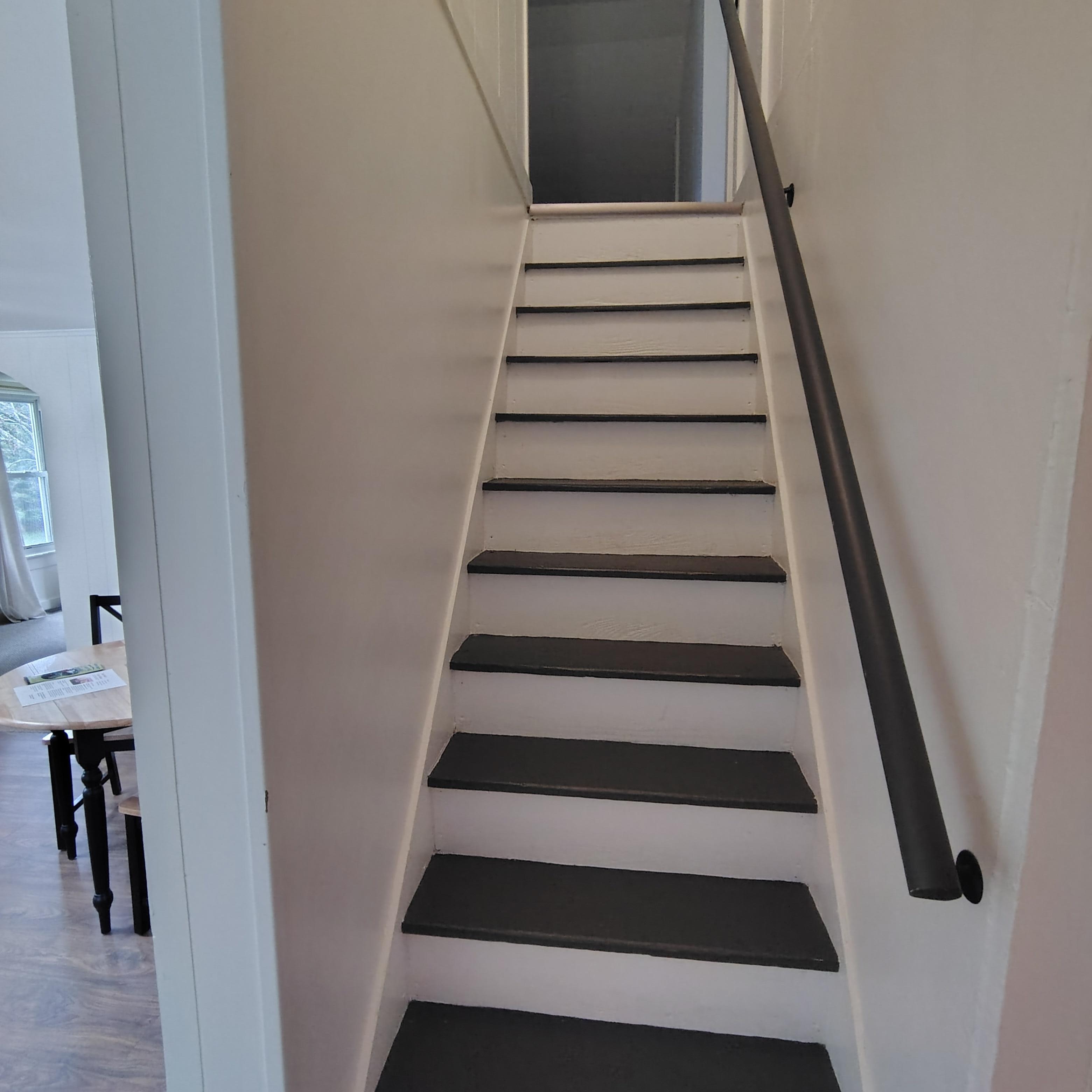 Original farmhouse steps, that are very steep!