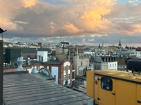 View from rooftop balcony