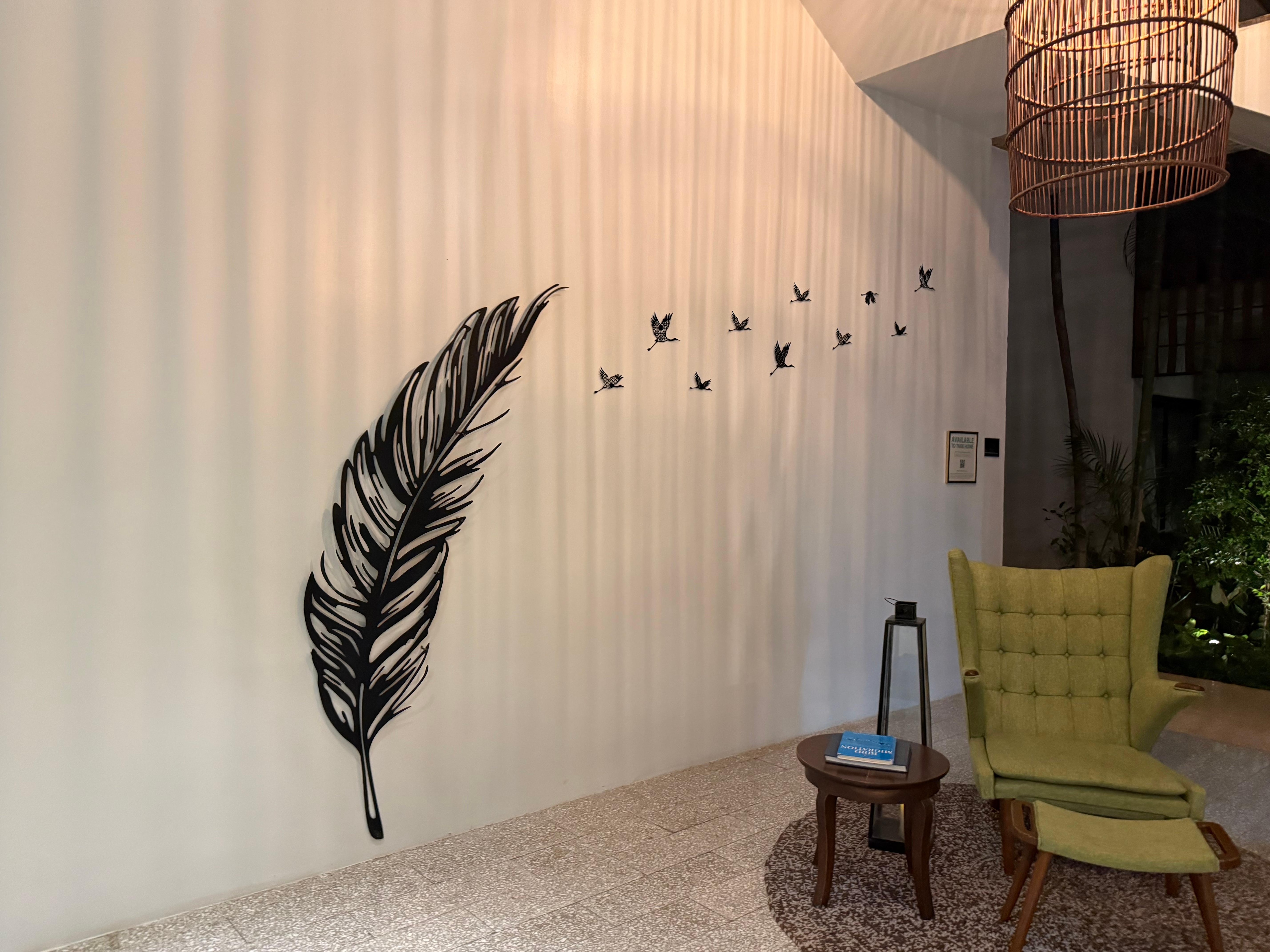 Art in the reception area