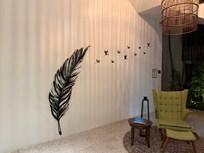 Art in the reception area